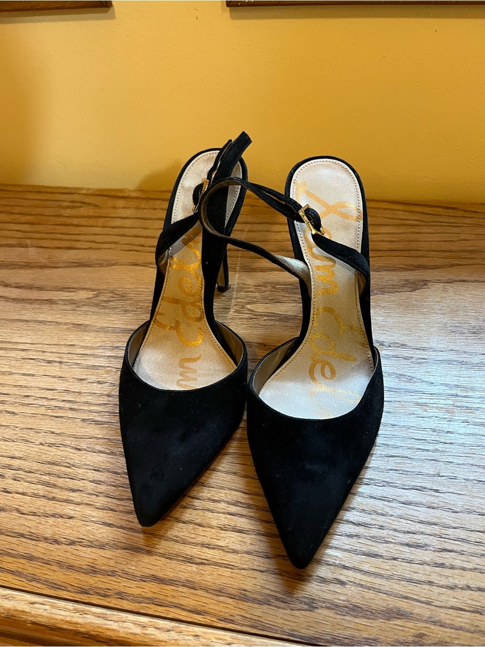 Sam Edelman Black Slingback Stilettos 8